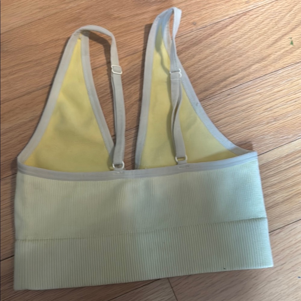 Garage Yellow Ribbed Tank Top - Picture 3 of 4
